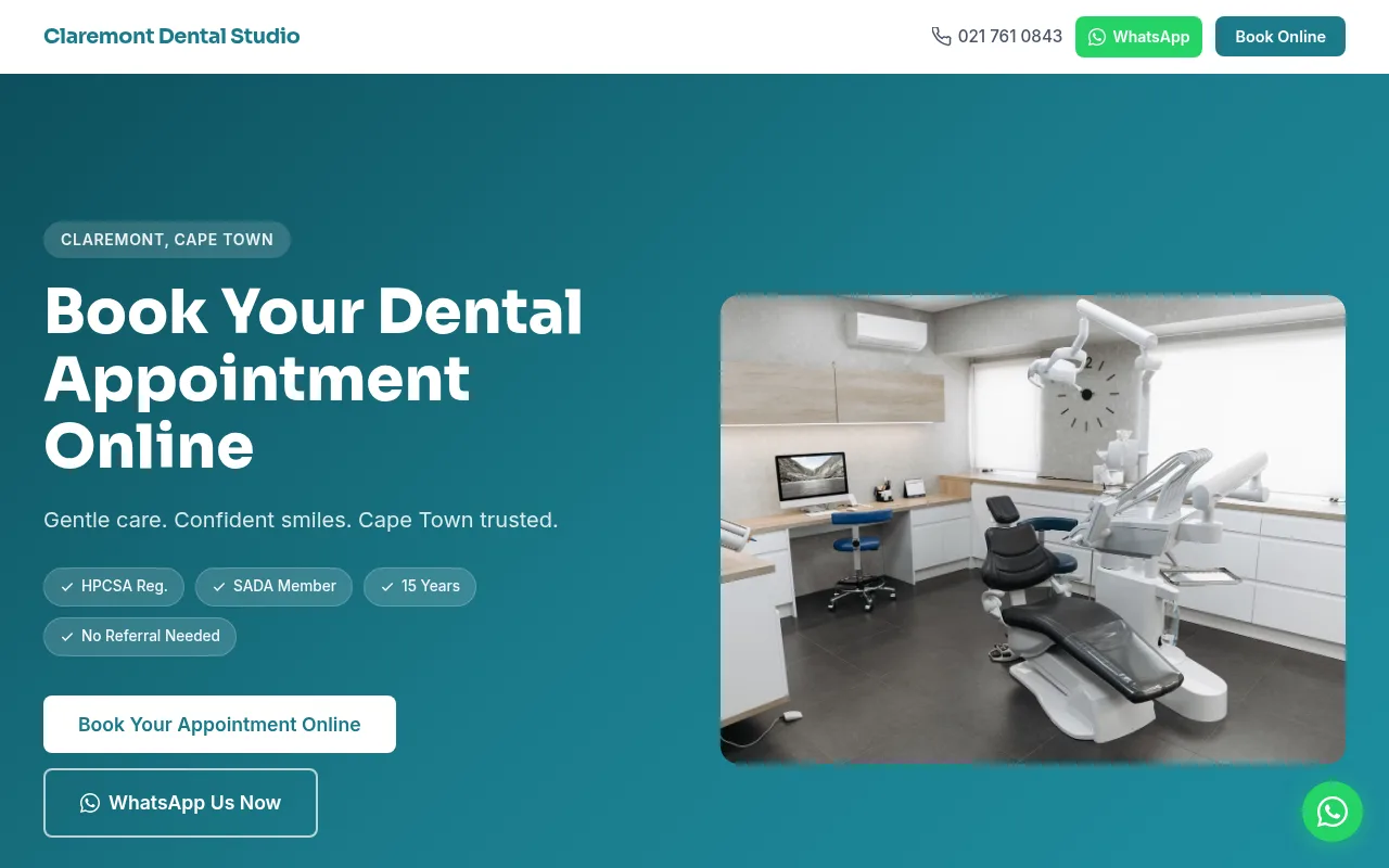 Dental Practice: conversion-focused direction