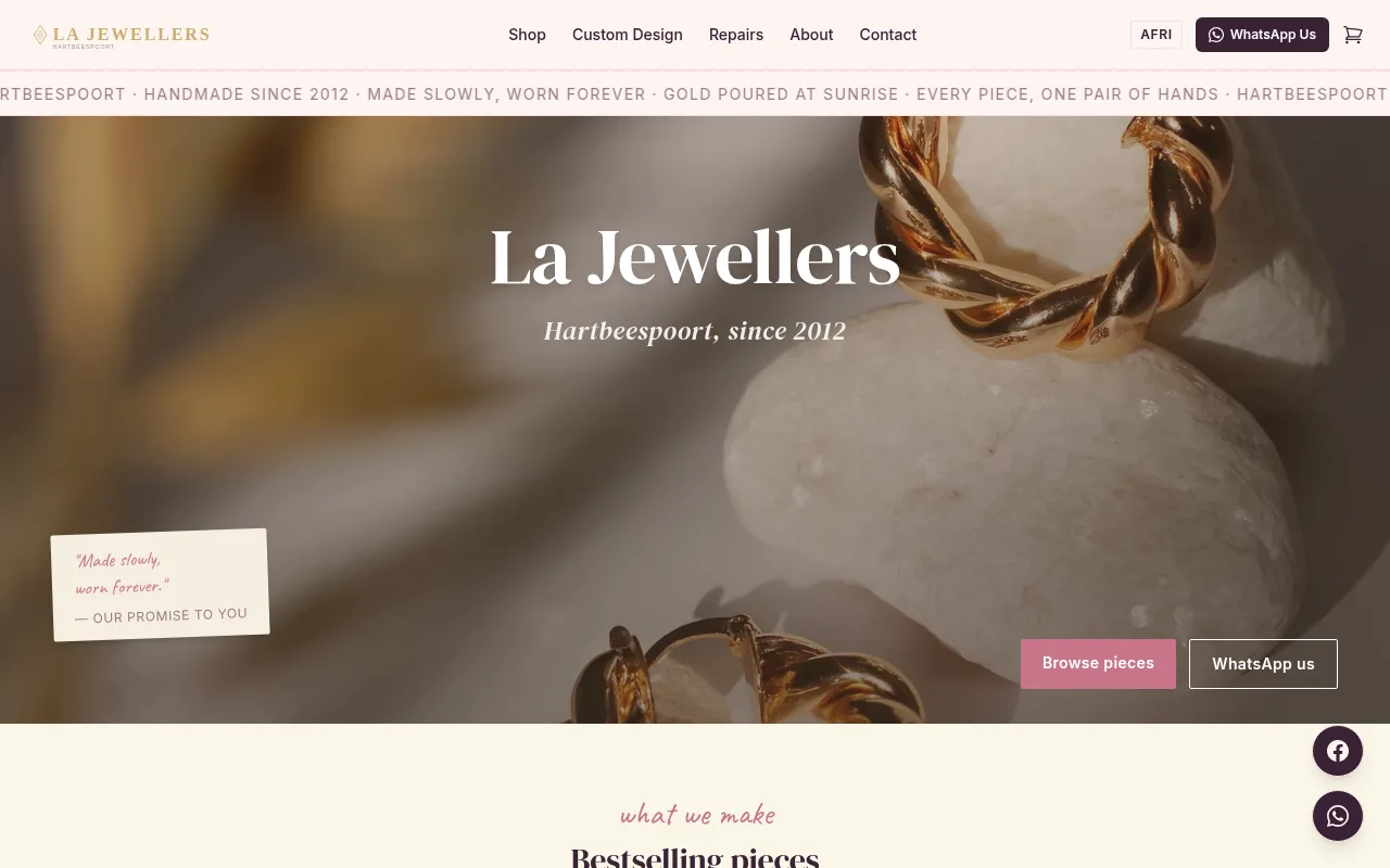 LA Jewellers: Porcelain Couture direction